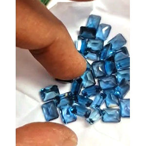 33 piezas de Topacio Azul de Londres Natural, 8x6mm, corte Baguette, 62 ct, lote Iroc Sales, piedras preciosas sueltas de buena calidad, US$186 por todo. - Product Image 3