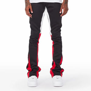 Pantalon de survêtement homme tendance hiver en coton épais, coupe droite, évasée, empilée, baggy, cargo, taille haute, style sportswear - Product Image 2
