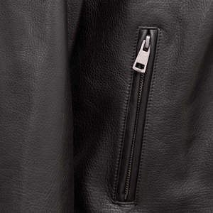 <b>Men</b> Premium Genuine <b>Leather</b> <b>Jacket</b> Casual Soft Comfortable Durable Full Zip Regular Fit Fashion Outerwear - Product Image 5