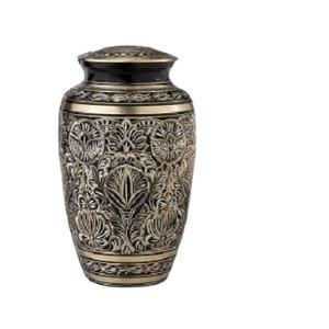 Decoraciones para el hogar Nuevo diseño Latón Metal Token Urnas para cenizas humanas Hecho a mano Metal Cremación Urna Fabricante mayorista Exportador - Product Image 1