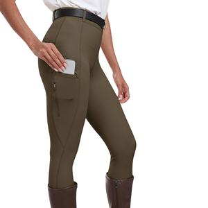 Women Horse Riding Breeches Athletic Fit Professional Four Season Competition Trousers Breathable Lightweight Fabric Breeches - Product Image 4
