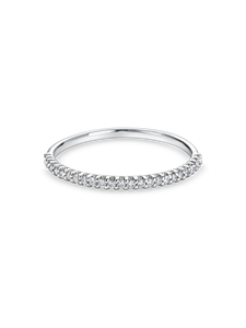 แหวนเพชรทรงกลมแบบครึ่งวง แหวนแต่งงานเพชรเพาะเลี้ยงในห้องปฏิบัติการ ทำจากทองคำ 18K สีเหลือง ขาว ชมพู และแพลตตินัม - Product Image 2