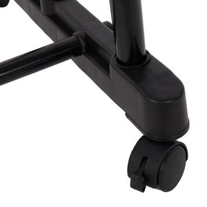 Appendiabiti singolo su ruote per carichi pesanti con barra portatile per abiti, appendiabiti portatile su ruote - Product Image 6