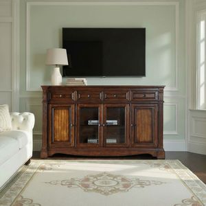 Supporto TV Parliament da 72 pollici con finitura color nocciola per TV fino a 85 pollici - Product Image 3