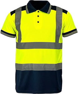 Ropa de Trabajo de Alta Visibilidad para Hombre, Transpirable, con Estampado, Manga Corta, Personalizable con Logotipo, Reflectante, de Seguridad - Product Image 1