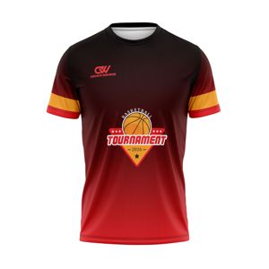 เสื้อบาสเก็ตบอลแขนสั้นแบบยืดพิมพ์ลาย OEM ผ้าโพลีเอสเตอร์ผสมสแปนเด็กซ์ เสื้อวอร์มอัพทีมแบบสั่งทำ ขายส่ง - Product Image 1