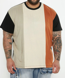 Camiseta de Manga Corta para Hombre, Cuello Redondo, Corte Regular, Estilo Casual, Tejido de Algodón, Diseño con Detalles en Contraste, Estilo Formal - Product Image 6