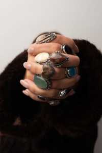 Magnífico Surtido de Anillos de Plata de Ley con Cristales, Chapados en Plata, con Piedras Preciosas Naturales, Lote al por Mayor, Joyería para Mujer para Fiestas - Product Image 4