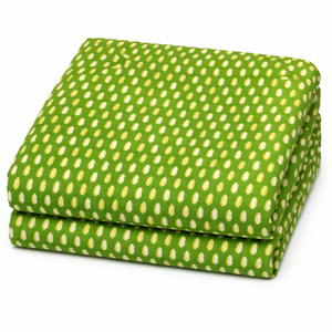 Le Souvenirs – Tissu en coton 100 % peigné, léger, respirant, absorbant l'humidité, imprimé vert, écologique, pour filles et garçons - Product Image 1