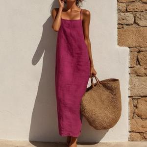 High Quality Square Collar Floral Print Maxi Dress <b>Puff</b> Sleeve Breathable Woven Fabric Summer Casual Dress Wholesale 100% Cotton - Product Image 3