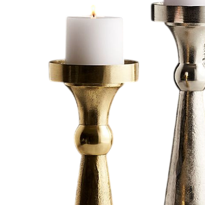 Porte-bougie de luxe pour la décoration de la maison, qualité supérieure, finition noire, support de bougie décoratif en aluminium coulé, fait main, personnalisé - Product Image 3