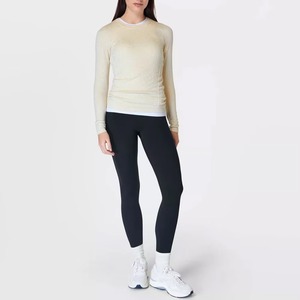 เสื้อยืดผู้หญิง OEM ผ้า 150gsm สำหรับฤดูร้อน รับสกรีนโลโก้ ระบายอากาศได้ดี เสื้อชายหาด ขายส่ง ผู้ผลิต B2B - Product Image 1