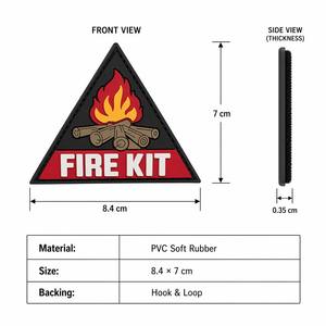 Écusson personnalisé en silicone souple PVC, logo en caoutchouc pour uniformes, vêtements, chapeaux, sacs, jeans, équipement tactique – Vente en gros, fabricant en vrac - Product Image 4