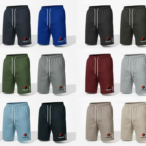 Pantalones Cortos Deportivos de Algodón de Alta Calidad para Hombre, Transpirables, con Cintura Elástica, Casuales, para Gimnasio, Logotipo Personalizado, Suministro al por Mayor - Product Image 5