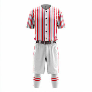 Baseball Jersey Softball Pants Sets Breathable Quick Dry Customizable Unisex Adult Baseball Uniform - Product Image 5