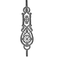 Élégant poteau d'escalier en fonte pour projets résidentiels et commerciaux sur mesure, support métallique décoratif