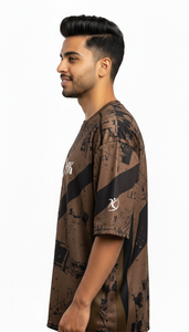 เสื้อยืดโอเวอร์ไซส์สไตล์สตรีทแวร์สำหรับผู้ชาย แฟชั่นลำลอง - Product Image 3