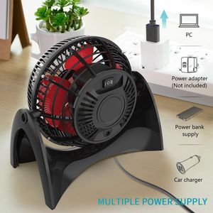 Ventilatore da Tavolo USB Portatile Super Silenzioso, 2 Velocità, Regolazione a 360 Gradi, Dimensioni Compatte, 40dB Max, Perfetto per Casa e Ufficio - Product Image 3
