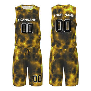 Camiseta de baloncesto personalizada al por mayor de alta calidad, sublimación, transpirable, de secado rápido, paquete de uniforme de baloncesto Reversible - Product Image 3