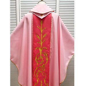 Nuevo Diseño, Venta Caliente, Chasuble Bordada en Poliéster Mate con Diseño Personalizado, Color Rosa 2026 - Product Image 5