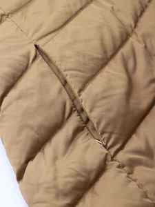Veste matelassée en tissu à mémoire de forme écologique pour femme, avec capuche amovible, fermeture pull-over, manches longues, manteau d'automne, couleur unie - Product Image 4