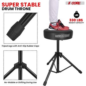 เก้าอี้กลองบุโฟมหนา 3 นิ้ว นุ่มสบาย รับน้ำหนักได้ 330 ปอนด์ ปรับระดับได้ - Product Image 5