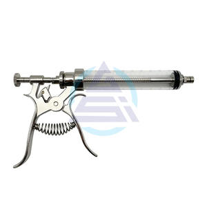 Jeringa Veterinaria de 50 ml para Inyección Continua de Vacunas, Mango de Acero Inoxidable, Pistola de Vacunación Automática para Vacas, Cerdos y Ovejas - Product Image 1