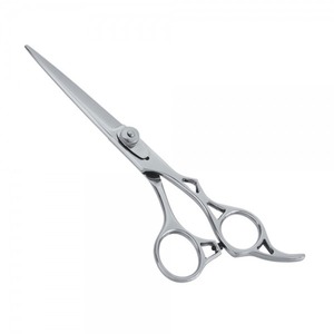 Ciseaux de coiffure professionnels en acier inoxydable à pointe affûtée pour droitiers, manche moyen - Product Image 1