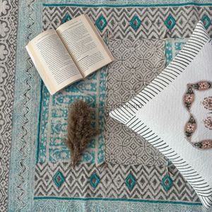 Tapis indien en coton à imprimé bloc, moquette de maison style Boho pour le salon - Product Image 3