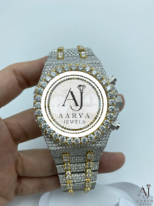 AARVA JEWELS Men's Luxury Sapphire Crystal <b>Chronograph</b> Quartz Diver Watch 43mm Case 20mm Stainless Steel Band Butterfly Clasp - Product Image 1