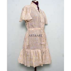 Most Selling Short <b>Dress</b> with Custom Size Available from Indian Supplier Floral <b>Dress</b> at Bulk Quantity Price Supply - Product Image 5