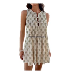 Vestido Túnica con Estampado Étnico para Mujer, Ropa Africana Nueva, Moda Femenina, Vestido de Verano de Algodón Étnico - Product Image 1