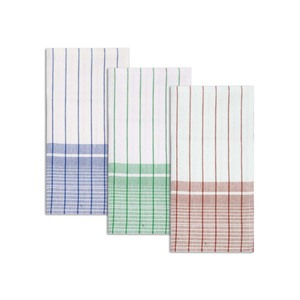 Essuie-tout de cuisine à rayures teintes, 100% coton, super absorbant, rayures blanches et bleues, chiffon de nettoyage - Product Image 6