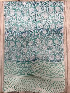 Pareos de playa largos para mujer, hechos a mano en Jaipur, de algodón suave con estampado de bloques, sarongs, cubrebaños de playa, pañuelos indios - Product Image 3