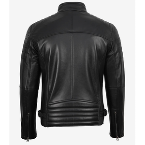 2026 OEM Top Demanding Customized Black Cowhide Leather <b>Jacket</b> For Men's 100%High Quality Low MOQ Winter Fashion <b>Heated</b> <b>Jackets</b> - Product Image 6