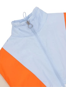 Retro Color Block Windbreaker <b>Jacket</b> <b>Lightweight</b> Waterproof Cropped Panelled Track <b>Jacket</b> For <b>Women</b> OEM - Product Image 3