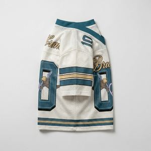 Camiseta Deportiva Retro de Fútbol Americano y Fútbol Soccer, Personalizada OEM, de Alta Calidad, en Malla de Poliéster, Estilo Holgado, Corta, Tallas Grandes, para Verano - Product Image 3