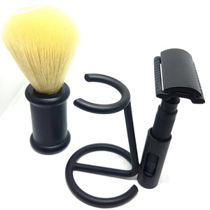 Ensemble d'outils de rasage pour hommes : Rasoir, brosse à raser, support en acier inoxydable, kit de rasoir - Product Image 2