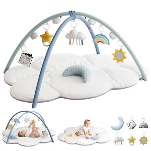 Tapis de jeu en forme de nuage doux personnalisé pour les nouveau-nés cadeaux de <span class=keywords><strong>douche</strong></span> de bébé - Product Image 1