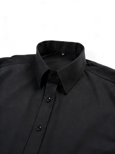 Camisa de Manga Larga para Hombre, Corte Entallado, Color Sólido, Estilo Formal, Secado Rápido, Antiarrugas, para Ocasiones Casuales, Negocios, Bodas y Citas - Product Image 2