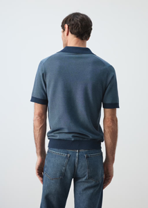 Pull tricoté décontracté pour homme à imprimé golf, mélange polyester/coton, manches courtes, respirant, écologique - Product Image 5