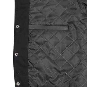 Vêtement unisexe tendance, style streetwear, avec patchwork géométrique et dessin animé, col montant, capuche, corps en laine, manches rouges, haute qualité, OEM/ODM disponible - Product Image 4