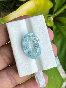 Aigue-marine bleu ciel naturel, pierre précieuse en vrac, pierre facettée pour la fabrication de bijoux, pierre de naissance de décembre, vente en gros ZUBEDA GEMS JEWELRY 2.00 - Product Image 2