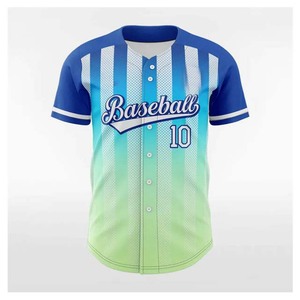 Maillot de baseball personnalisé respirant sublimé, entièrement boutonné, pour les équipes de la ligue des jeunes et les matchs de baseball universitaires - Product Image 4