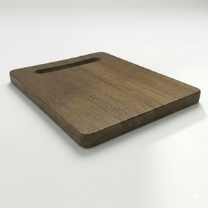 Planche à découper en teck naturel de haute qualité avec poignée ergonomique, grande planche à découper en bois durable pour la cuisine et le service - Product Image 3