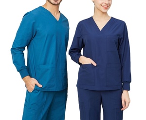 OEM Long Sleeve Custom Logo Label Dental Clinic Uniform Medical <b>Scrub</b> <b>Nurse</b> Hospital Uniform Nursing <b>Scrubs</b> Uniforms Top Pant - Product Image 6