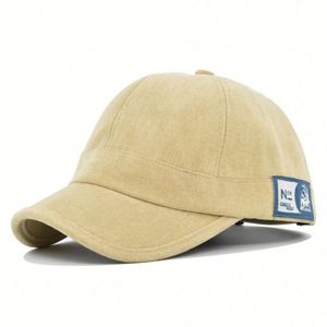 Gorra de béisbol de ala corta de color liso estilo coreano con protección solar para hombre, venta al por mayor, novedad - Product Image 5