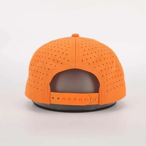 5 Panel Custom Embroidery Logo Baseball Caps Perforated <b>Waterproof</b> Golf <b>Hat</b> With Rope For Man And Woman From Vietnam Manufacture - Product Image 3