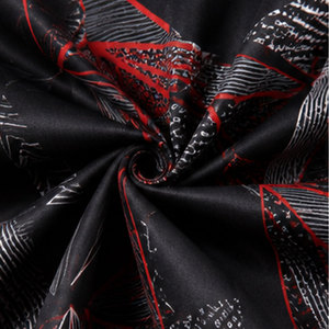Chemise tendance pour homme à imprimé floral, toucher coton premium, coupe classique confortable, idéale pour les vacances d'été à la plage et le quotidien. - Product Image 6