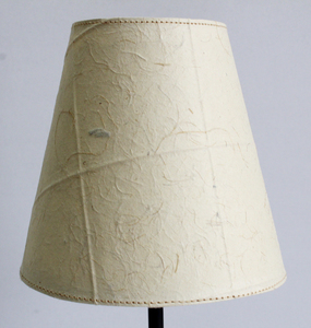Cream Modern Hotel <b>Table</b> Lamp with Fiber Paper <b>Marble</b> & Iron Construction - Product Image 2